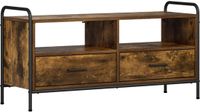vidaXL Tv-meubel 67,5 x 33 x 50 cm Gerookt eiken Bewerkt hout