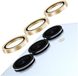 AVY Camera Lens Protector Rings | Geschikt voor Samsung Galaxy S25 | Camera Lens Protector Glas | Schokbestendig | Krasbestendig | met Applicator | Glitter Goud