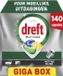 Dreft Platinum Tablettes pour lave-vaisselle Citron - 140 pièces