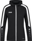 Jako Power Jas Met Kap Dames - Zwart | Maat: 34