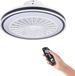 Eglo Almeria Plafondventilator met lamp - Ø 48 cm - 3 snelheden - Instelbaar wit licht - Dimbaar - Wit/Zwart