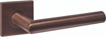 Intersteel Deurkruk Q 04 op rozet verdekt 53x53x6mm PVD brons
