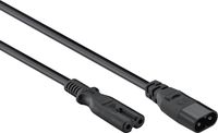 Good Connections C7 - C8 stroom verlengkabel - 2x 0,75mm / zwart - 2 meter