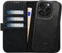 Rosso Elite iPhone 15 Pro Max Hoesje MagSafe Book Case Leer Zwart