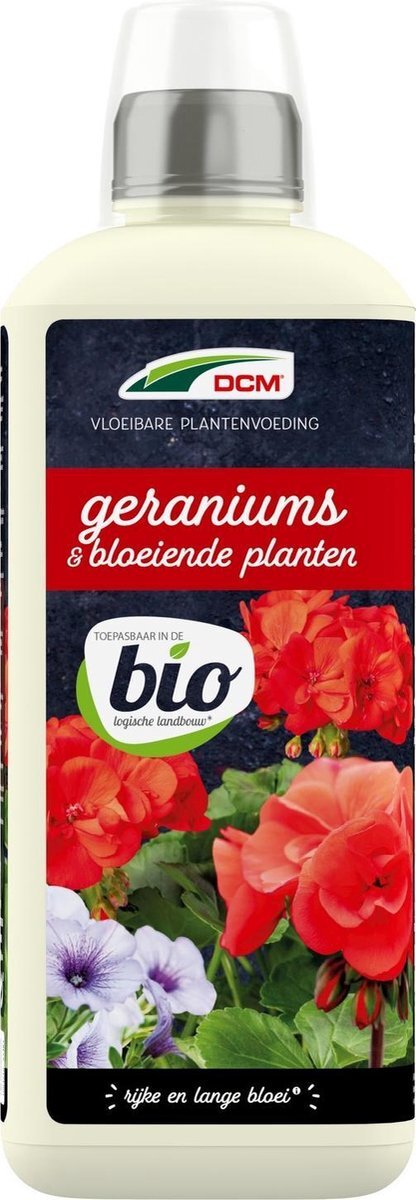 DCM Meststof Vloeibaar Geranium - Siertuinmeststoffen - 800 ml Bio