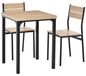 HOMCOM Ensemble de salle à manger table 2 chaises ensemble de salle à manger groupe de sièges ensemble de table 835-090