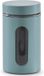Zeller Voorraadpot - met venster - eucalyptus groen - 900 ml - D10 x H18 cm