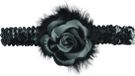 Bristol Novelty Ltd Bristol Novelty Unisex Adults Rose Flapper Headband (Black)