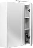 huisenthuis.nl Spiegelkast badkamer met verlichting – 60 cm – met stopcontact – wit