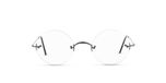 Lunor Classic Rund Lunettes De Vue Unisexe Argent Rondes 44mm