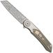 CRKT Fortuitous 4015 Rose Damasteel, Green Titanium, zakmes, Michael Walker design