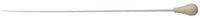 Gewa 912318 Taktstock houten handvat model 10 gelakt wit beuken, 41 cm, wit