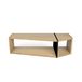 TemaHome, One plankelement, 120 x 25 x 35 cm, eiken/zwart