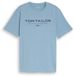 Tom Tailor - T-shirt en coton avec imprimé logo - Taille S - mountain spring blue
