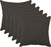vidaXL - Kussensloop - 6 pcs - HEERLEN - Donkergrijs - 30 x 30 cm - Bouclé