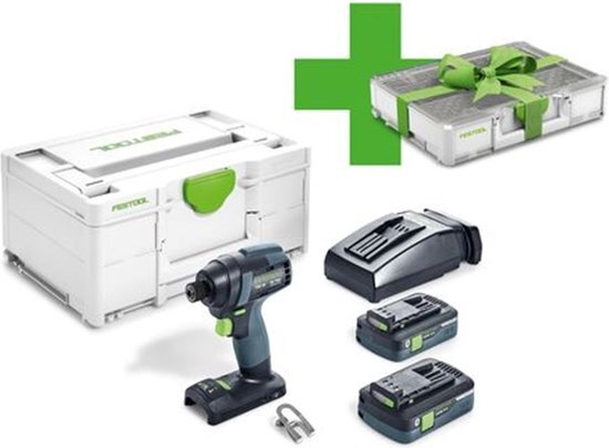 Festool accu slagschroevendraaier - TID 18 HPC 4,0 I-Plus Organizer Edition - 18V - 2x4.0 Ah accu en snellader - in systainer