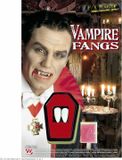 Widmann Vampier hoektanden - 2x st - neptanden - kunststof - gebit - Dracula horror tanden - Halloween