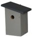 Dehner Natura Jonna nestkast voor wilde vogels, ca. 19 x 24 x 16 cm, grenenhout, grijs