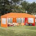 Maison Exclusive Tente événementielle pop-up, modèle Maison Exclusive, dimensions 574 x 289 x 245 cm, couleur orange