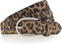 Vanzetti Leren Riem W85 Taupe - Dark Brown