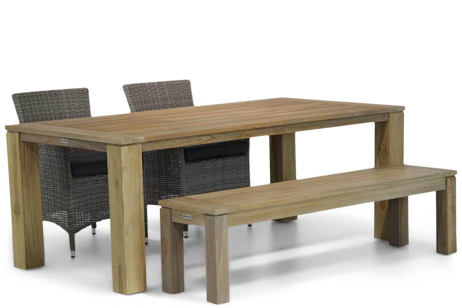 Garden Collections Dublin/Brighton 200 cm dining tuinset 4-delig