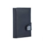TRU VIRTU Leren Kaarthoes Click & Slide Wallet Nappa Black / Black Zwart