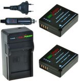 ChiliPower 2 x DMW-BLG10 accu's voor Panasonic - inclusief oplader en autolader