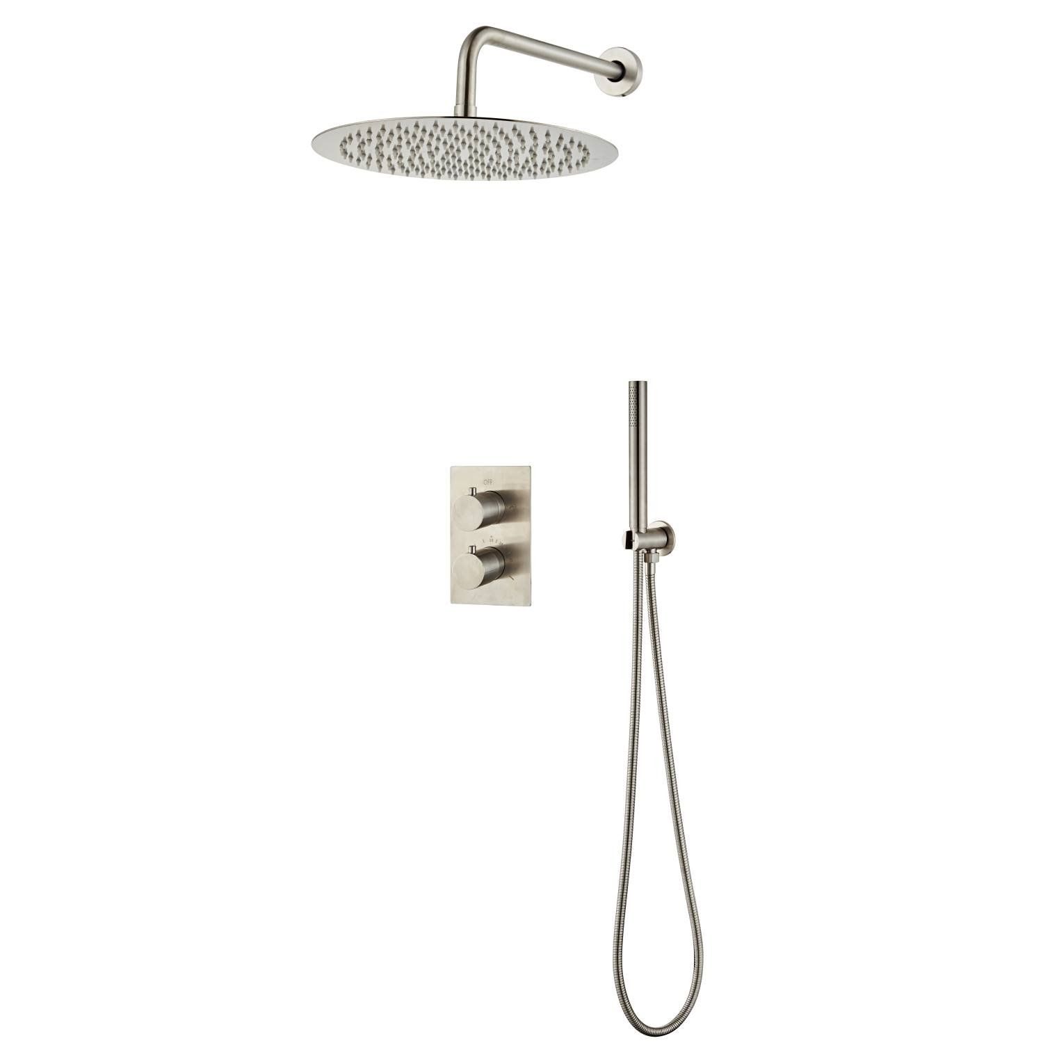 Boss & Wessing Inbouw regendouche bws exclusive volledig 304 rvs 30 cm met handdouche