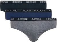 HOM Boxerlines #2 mini briefs (3-pack) - heren mini slips - zwart - blauw - grijs