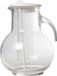 Cosy & Trendy water Schenkkan - met koelfunctie - transparant en wit - 2 liter