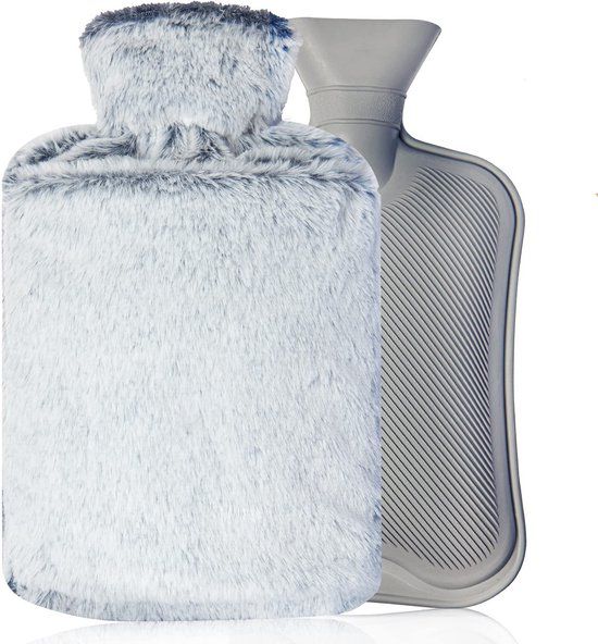 Vicon Kruik met Extra Dikke & Zachte Hoes - 2L Inhoud - Warmwaterkruik voor Pijnverlichting en Ontspanning - Waterkruik