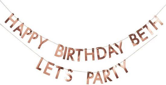 Ginger Ray Customizable Rosé Goud - 4 Meter