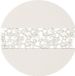 Serviette de table ronde en feutre de couleur crème, 30 cm de diamètre