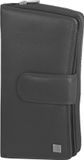 Greenburry Spongy Portemonnee Leder 18 cm - Dames - Staand formaat - black
