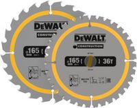 DeWalt 2x Cirkelzaagblad | 165 x 20mm x 24T/36T | DT90270