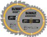 DeWalt 2x Cirkelzaagblad | 165 x 20mm x 24T/36T | DT90270