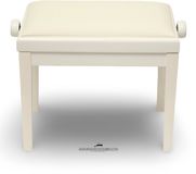 GPPD Pianobank GPPD Model 3 Wit HG, witte skai-zitting