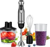 StarTech HB1200 Professionele staafmixer - 4-in-1 set - 1200 W - 6 snelheden - RVS behuizing - 6-bladssysteem - 220–240 V - Zwart