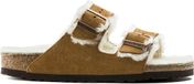 Birkenstock Arizona Shearling Dames Slippers Mink Regular-fit | Bruin | Suède | Maat 40