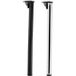 Gedotec Pied de table en acier rabattable 705 mm réglable en hauteur + 30 mm, noir mat