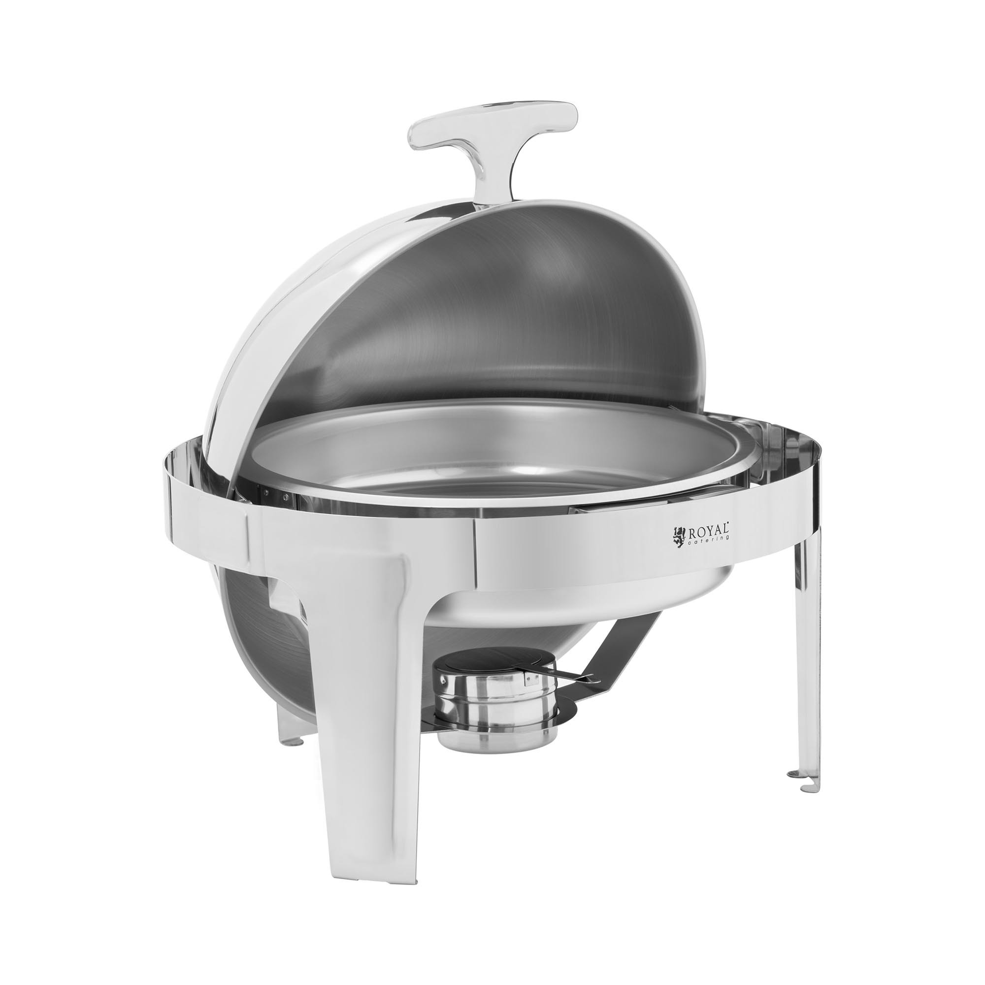 Royal Catering Chafing Dish - bolle bovenkant - 6 L - 1 brandstofreservoir