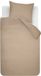 Beddinghouse Mist dekbedovertrek - Eenpersoons - 140 x 200/220 cm - Licht bruin