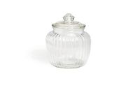 Excelsa Chic voorraaddoos glas, transparant, 14,5 x 14,5 x 18 cm