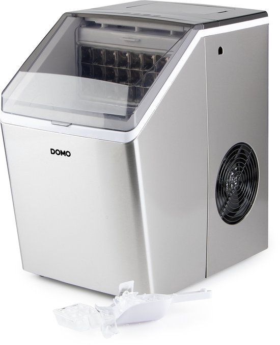 DOMO DO9301IB IJsblokjesmachine – 20 kg/24u – 3 maten ijsklontjes – LED Display