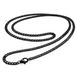 LGT JWLS LGT Jewels Cubaanse koord ketting Zwart Gourmet Schakel 3mm-50cm
