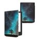 kwmobile E-reader hoesje voor Pocketbook Verse/Verse Lite/Pro/Color/Vivlio Light HD - Flip case - Blauw/Grijs