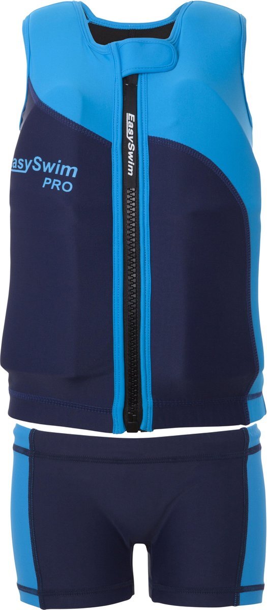 EasySwim Pro Boy - 2-delig drijfpakje - Blauw - Maat XS, 2-3 jaar, 13-16 kg