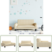 The Living Store Canapé pour enfants crème 70x45x30 cm tissu