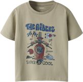NAME IT - NMMBO SS NREG TOP BOX - Jongens - T-shirts - beige - maat 92