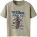 NAME IT - NMMBO SS NREG TOP BOX - Jongens - T-shirts - beige - maat 92